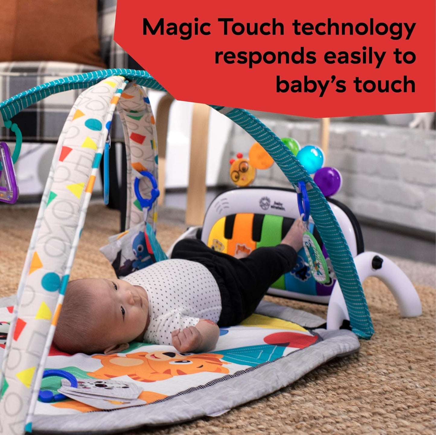 Tapis Éveil Musical Baby Einstein 4-en-1 - Piano 70+ Sons Naissance