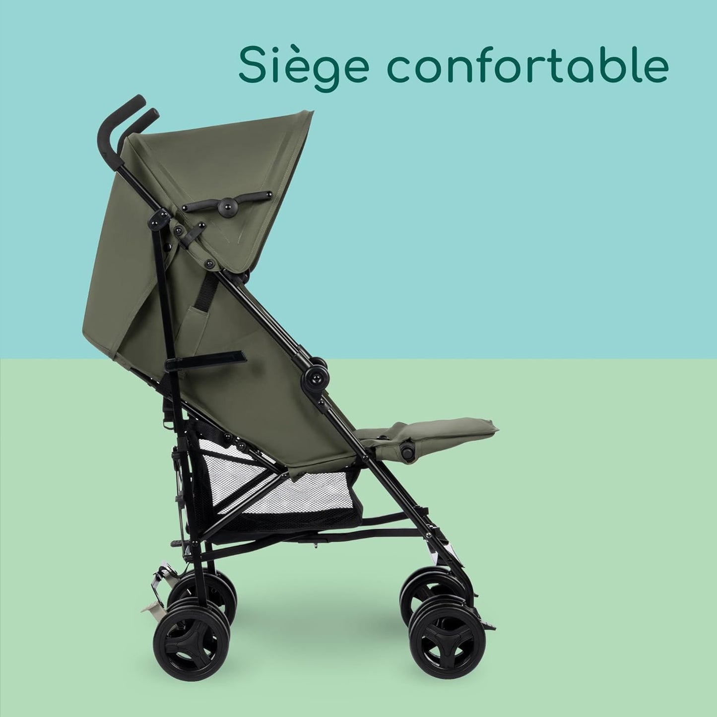 Bébé Confort – Poussette Canne Rainbow (Mineral Green)