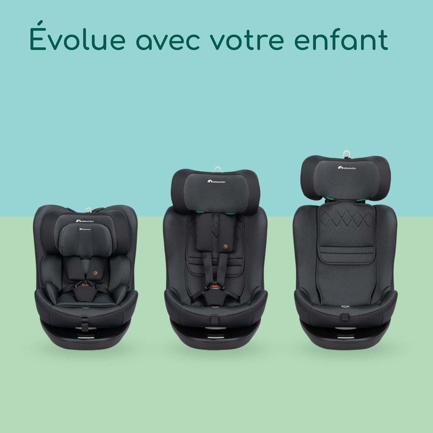 Siège Auto Bébé Confort EvolveFix 360° - Évolutif 0-12 ans i-Size