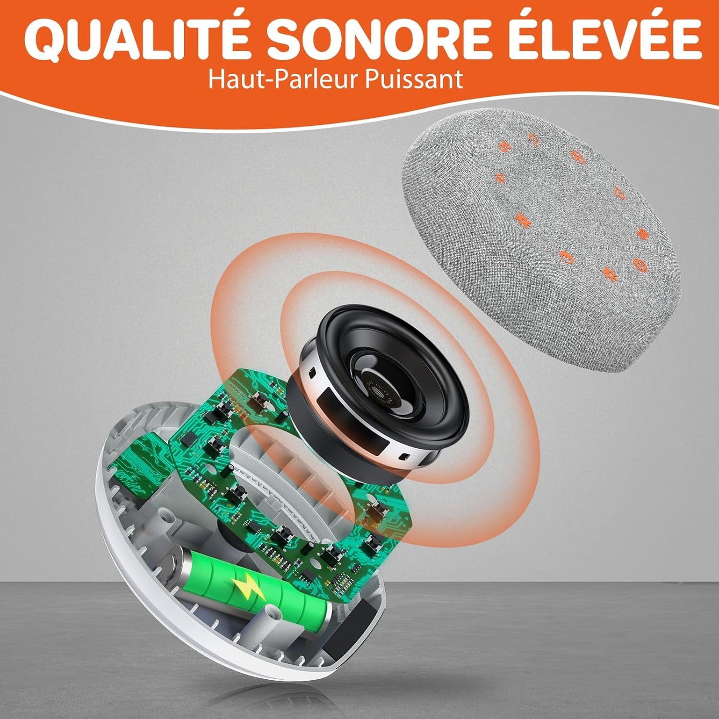 FUNYKICH Machine Bruit Blanc 40 Sons - Veilleuse 7 Couleurs