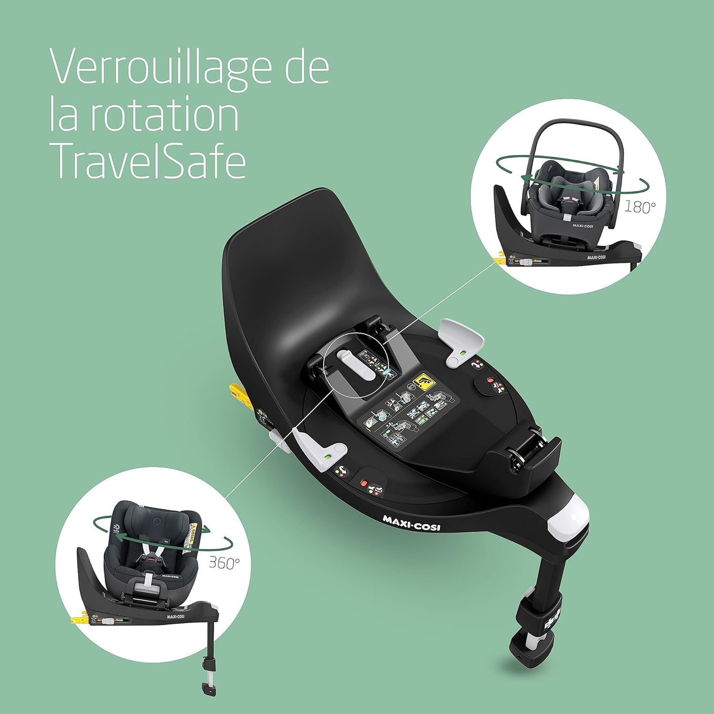 Maxi-Cosi – Base FamilyFix 360 i-Size ISOFIX (Noir)