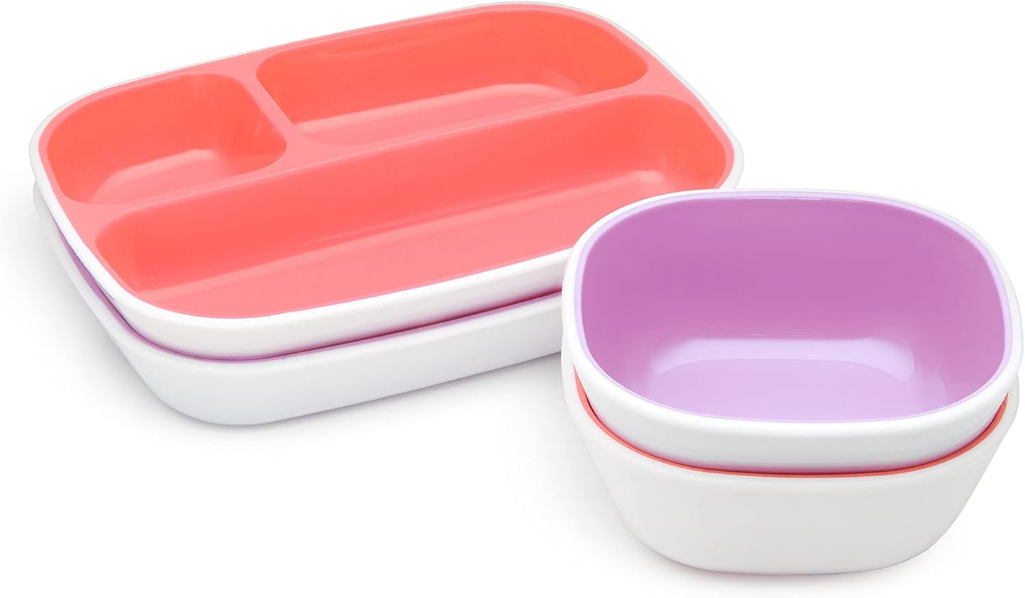 Munchkin Splash – Set 4 Pièces Assiettes et Bols Bébé