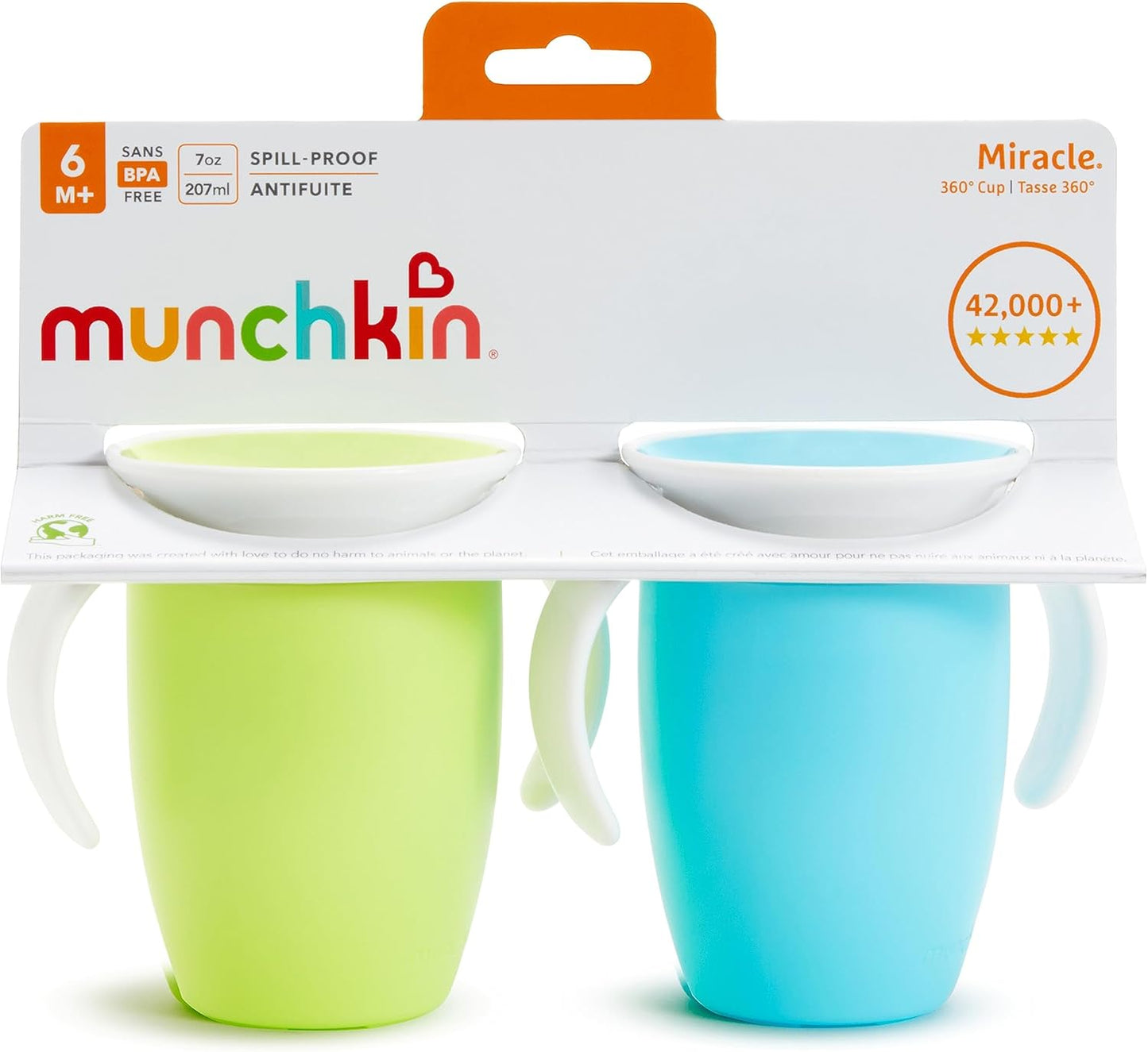 Munchkin – Lot de 2 Tasses d’Apprentissage Miracle 200 ml