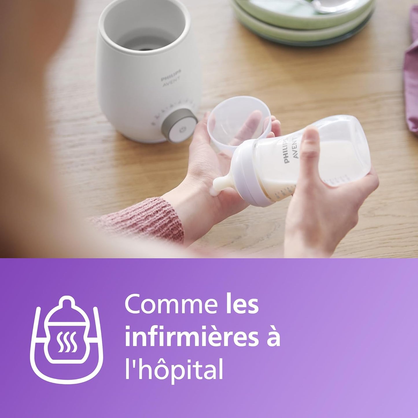 Philips Avent Premium - Chauffe-biberon rapide, avec contrôle intelligent