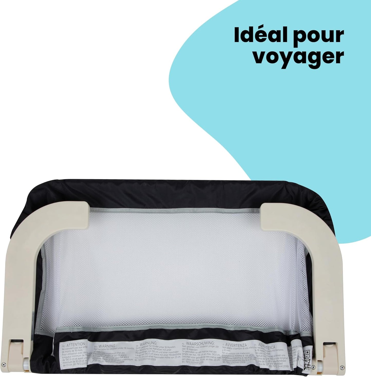 Barrière Lit Enfant Safety 1st - Pliable Transport 18 mois-5 ans