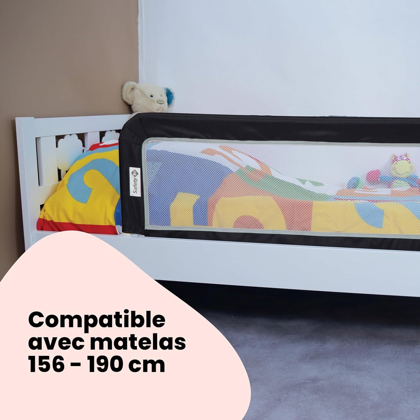 Barrière Lit Enfant Safety 1st - Pliable Transport 18 mois-5 ans