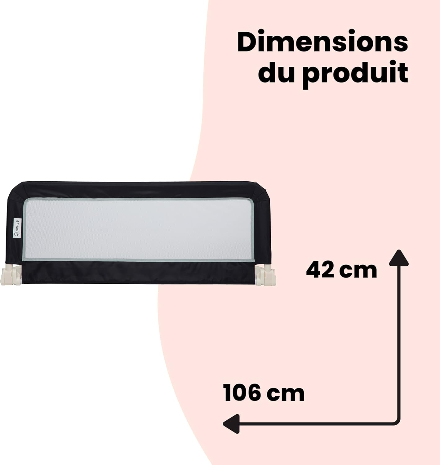 Barrière Lit Enfant Safety 1st - Pliable Transport 18 mois-5 ans