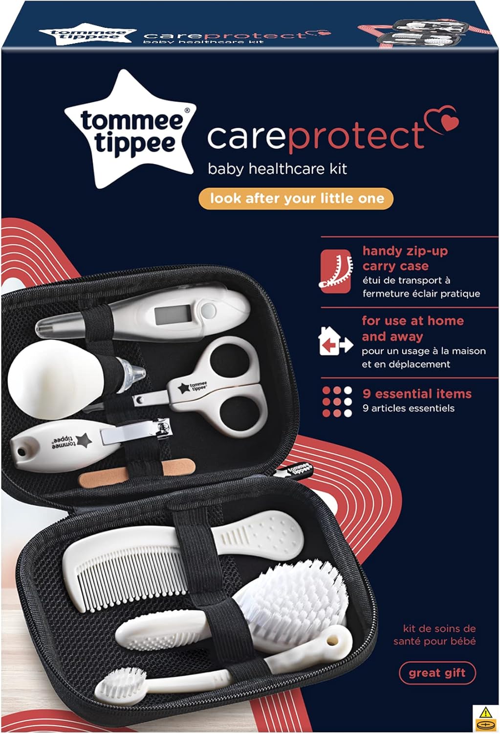 Tommee Tippee Kit Soin Bébé 9 Accessoires - Trousse Complète