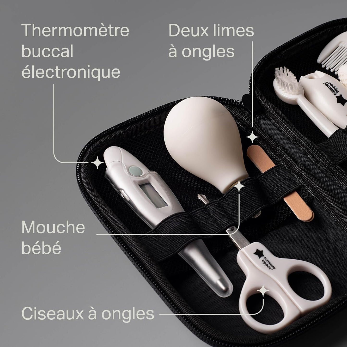 Tommee Tippee Kit Soin Bébé 9 Accessoires - Trousse Complète