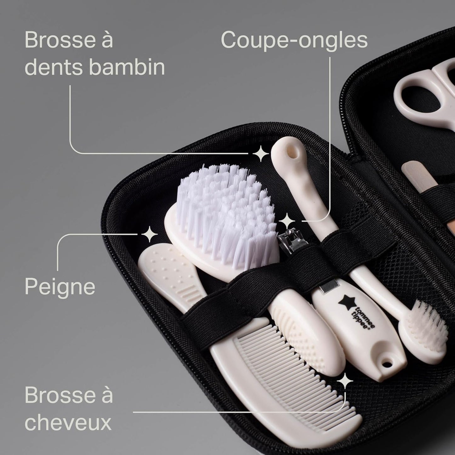 Tommee Tippee Kit Soin Bébé 9 Accessoires - Trousse Complète