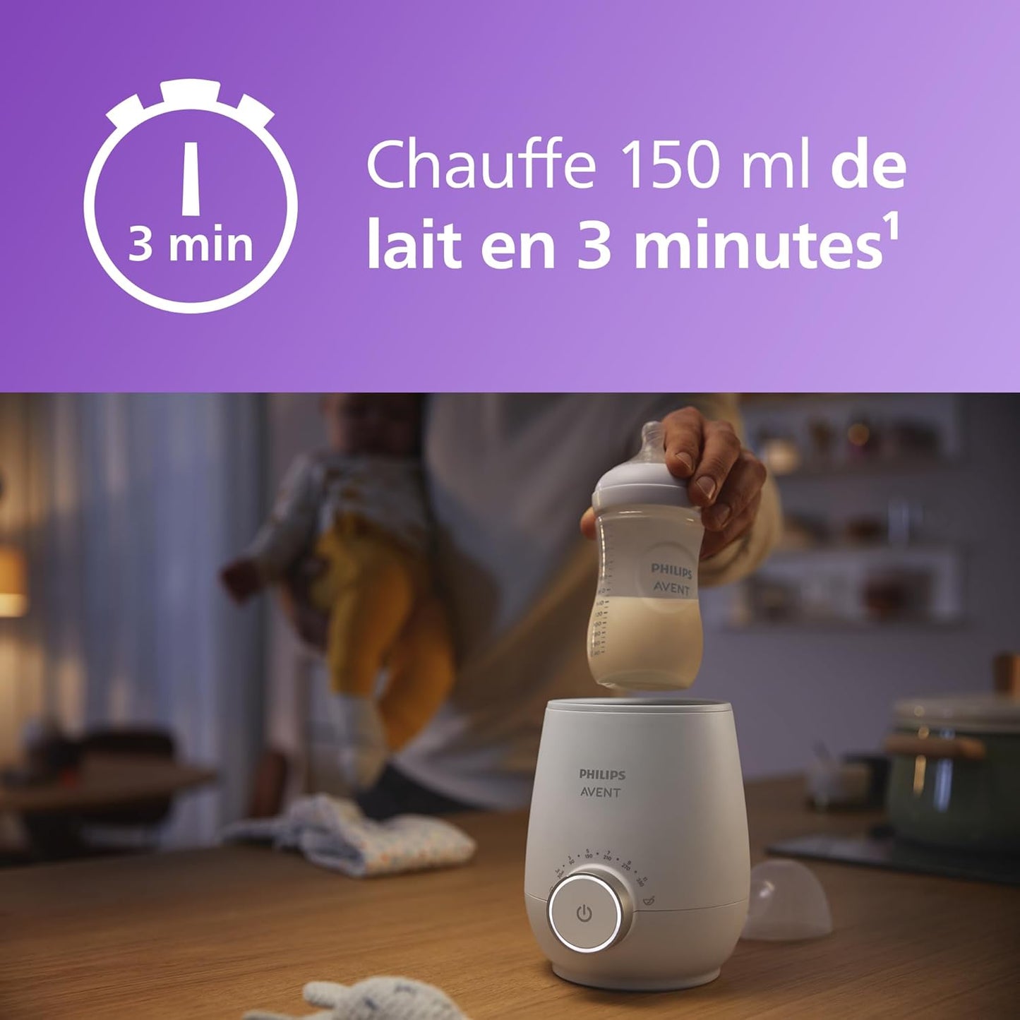 Philips Avent Premium - Chauffe-biberon rapide, avec contrôle intelligent