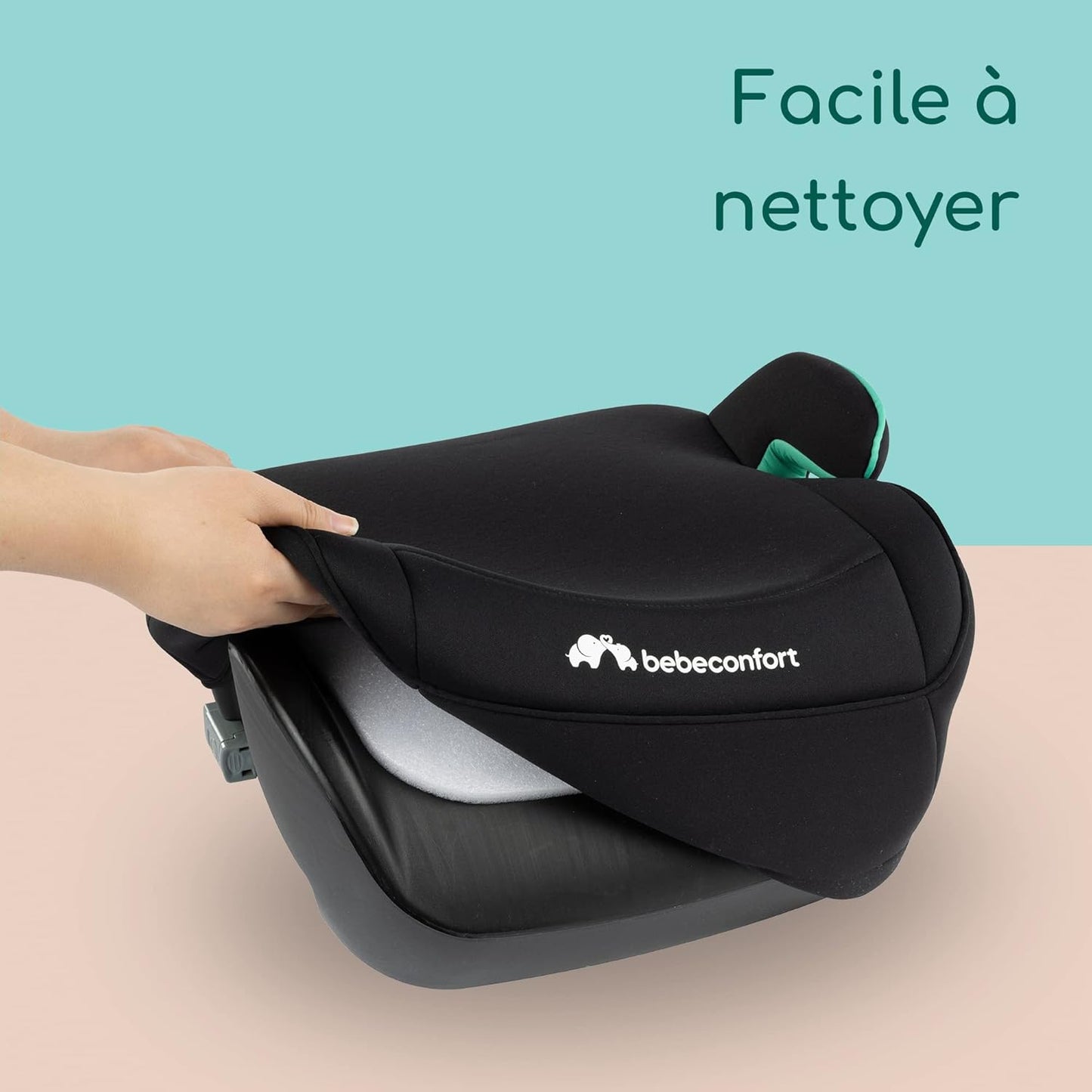 Rehausseur Auto convient de 6 à 12 ans Manga i-Fix ISOFIX (Black Mist)