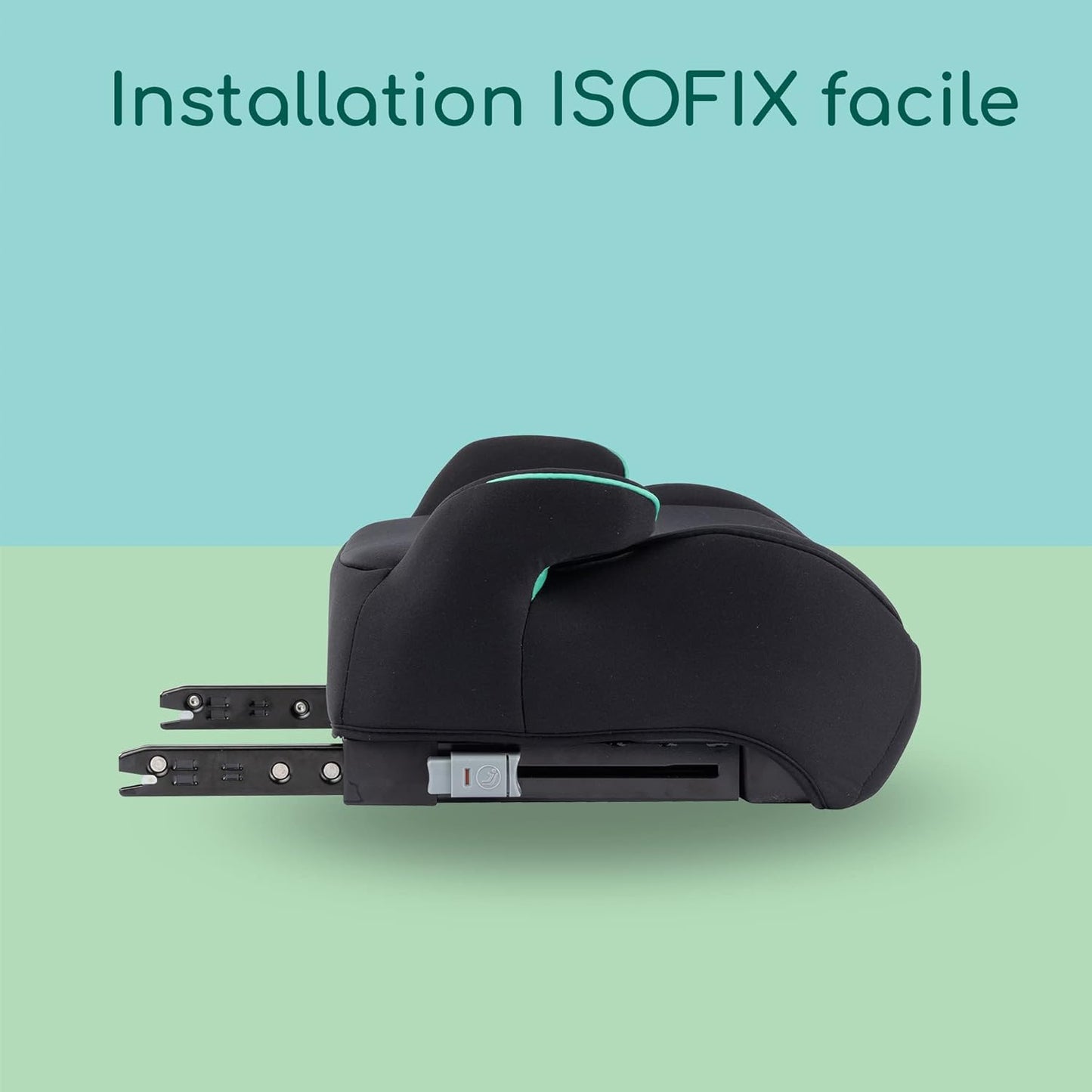 Rehausseur Auto convient de 6 à 12 ans Manga i-Fix ISOFIX (Black Mist)