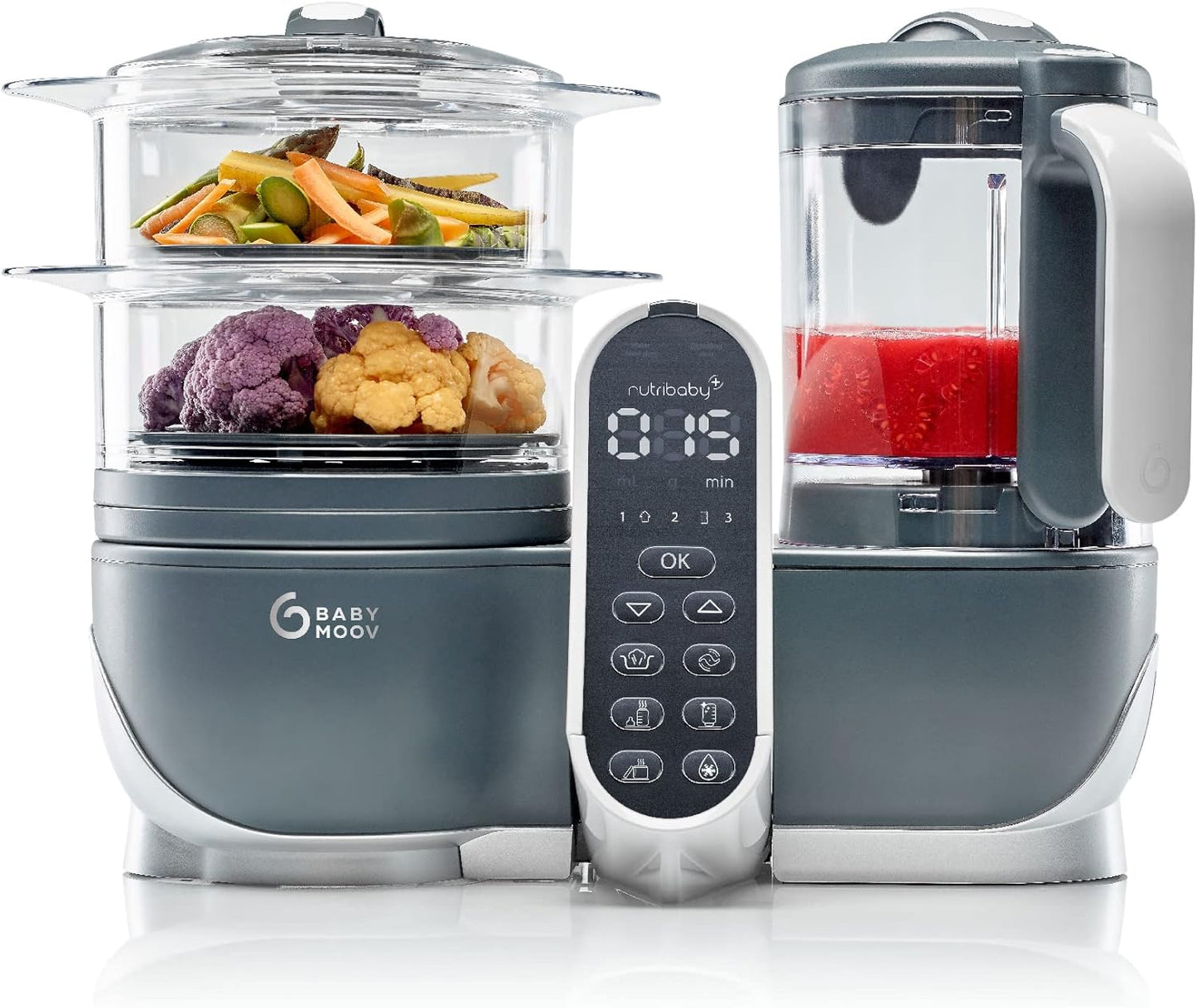 Robot Cuiseur Bébé Babymoov Nutribaby+ - 6 en 1 Grande Capacité 2,2L