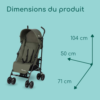 Bébé Confort – Poussette Canne Rainbow (Mineral Green)
