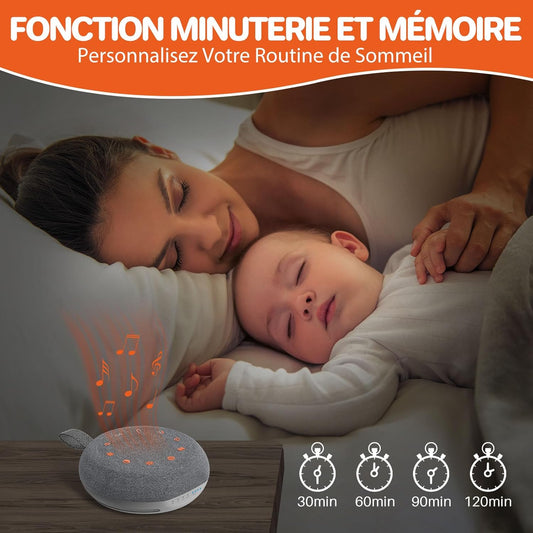 FUNYKICH Machine Bruit Blanc 40 Sons - Veilleuse 7 Couleurs
