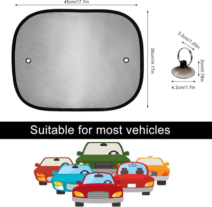 Lot de 2 Pare-Soleil Universels Voiture (43,2 x 35,6 cm)