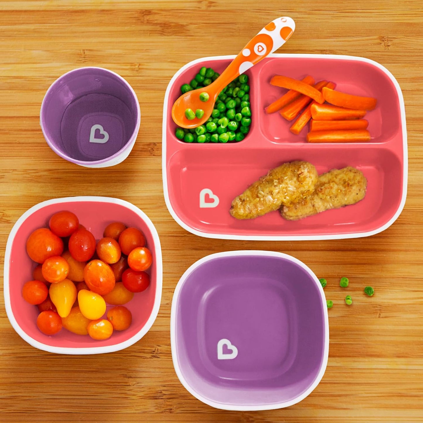 Munchkin Splash – Set 4 Pièces Assiettes et Bols Bébé