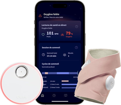 Owlet Dream Sock® - Surveillance Cardiaque et Oxygène Bébé