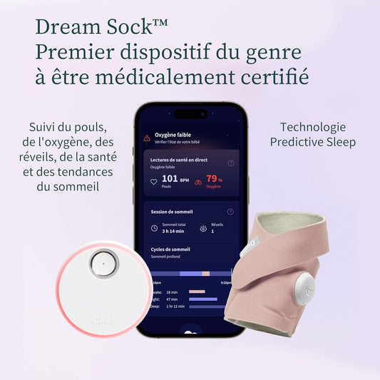 Owlet Dream Sock® - Surveillance Cardiaque et Oxygène Bébé