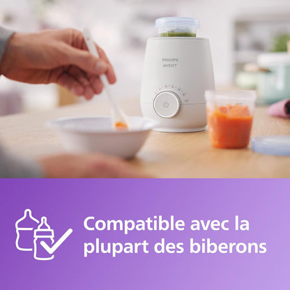 Philips Avent Premium - Chauffe-biberon rapide, avec contrôle intelligent