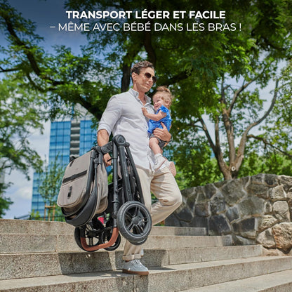 Poussette Évolutive 3 en 1 Urban jusqu'à 4 ans, Beige