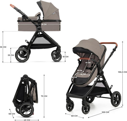 Poussette Évolutive 3 en 1 Urban jusqu'à 4 ans, Beige