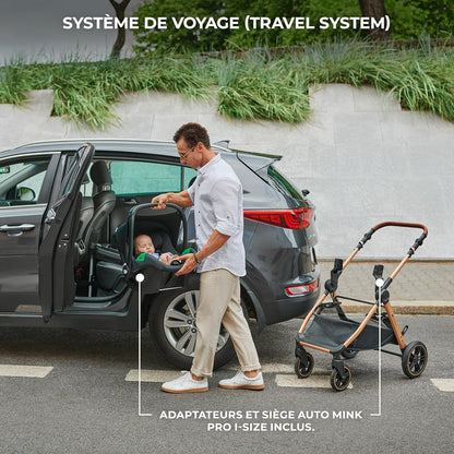 Poussette Évolutive 3 en 1 Urban jusqu'à 4 ans, Beige