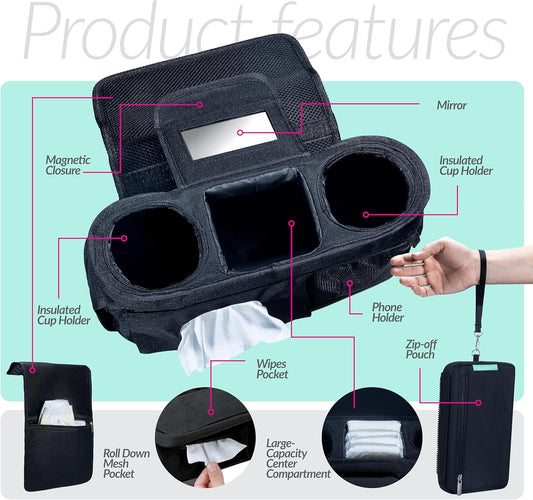 Swanoo – Organiseur de Poussette avec Porte-Gobelet
