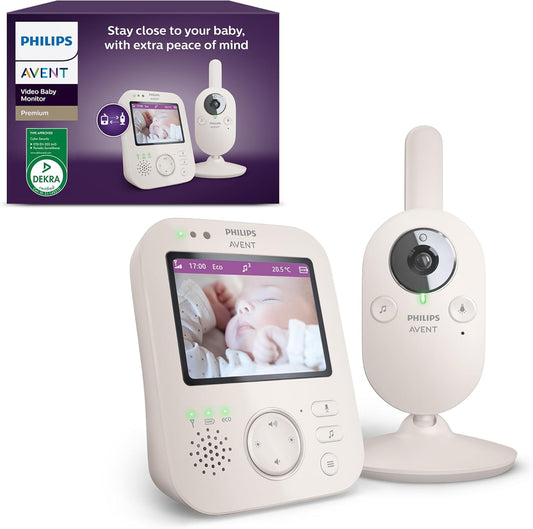 Philips Avent Babyphone vidéo Premium, Certifié DEKRA