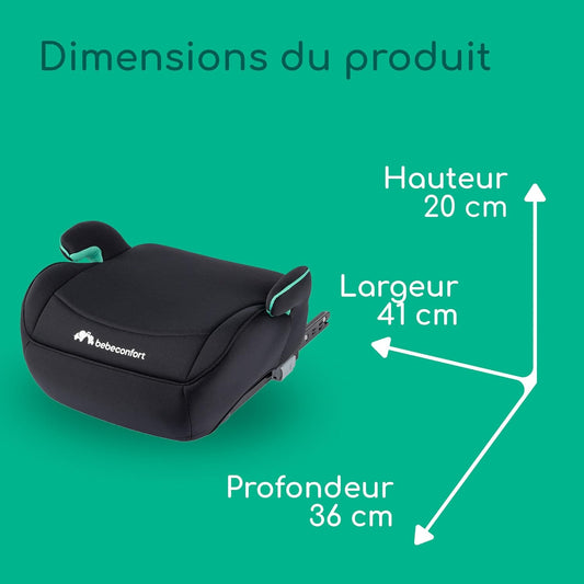 Rehausseur Auto convient de 6 à 12 ans Manga i-Fix ISOFIX (Black Mist)