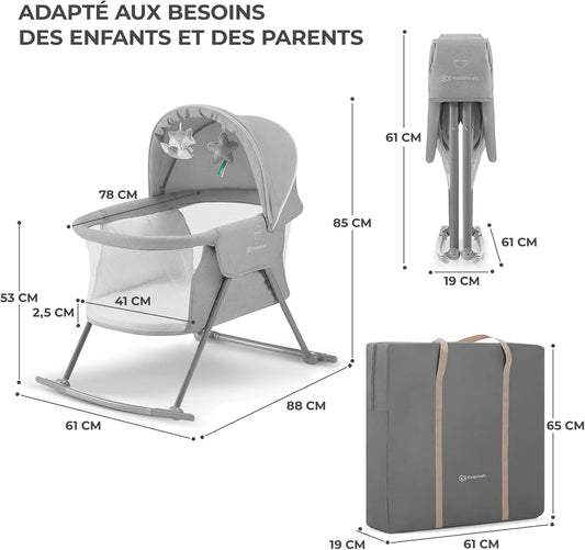 Kinderkraft LOVI Lit bébé 3 en 1