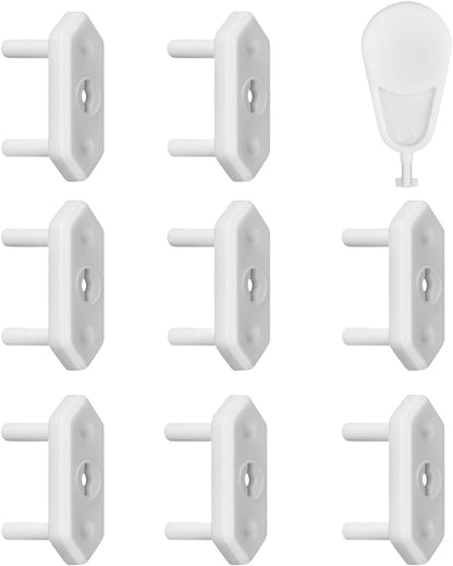 reer Lot 8 Cache-Prises Suisses avec Clé - Protection T13