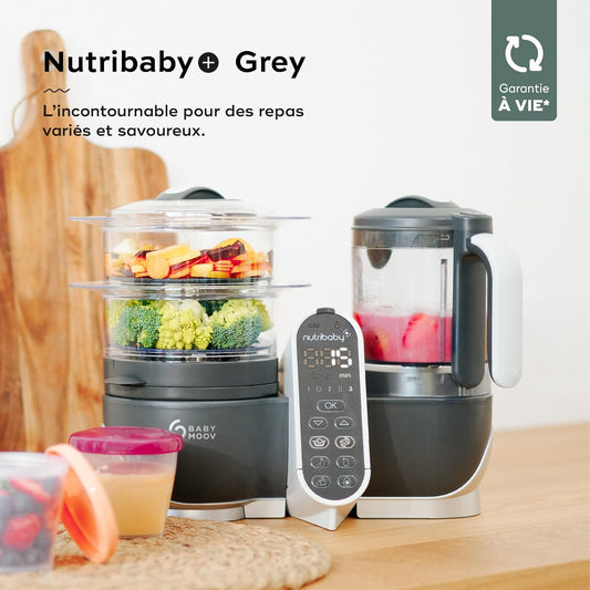 Robot Cuiseur Bébé Babymoov Nutribaby+ - 6 en 1 Grande Capacité 2,2L